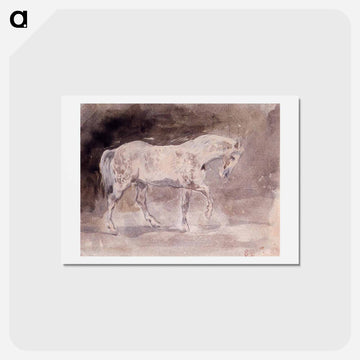 Horse - ウジェーヌ ドラクロワ Postcard.
