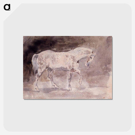 アートポストカード-Horse - ウジェーヌ ドラクロワ Postcard.