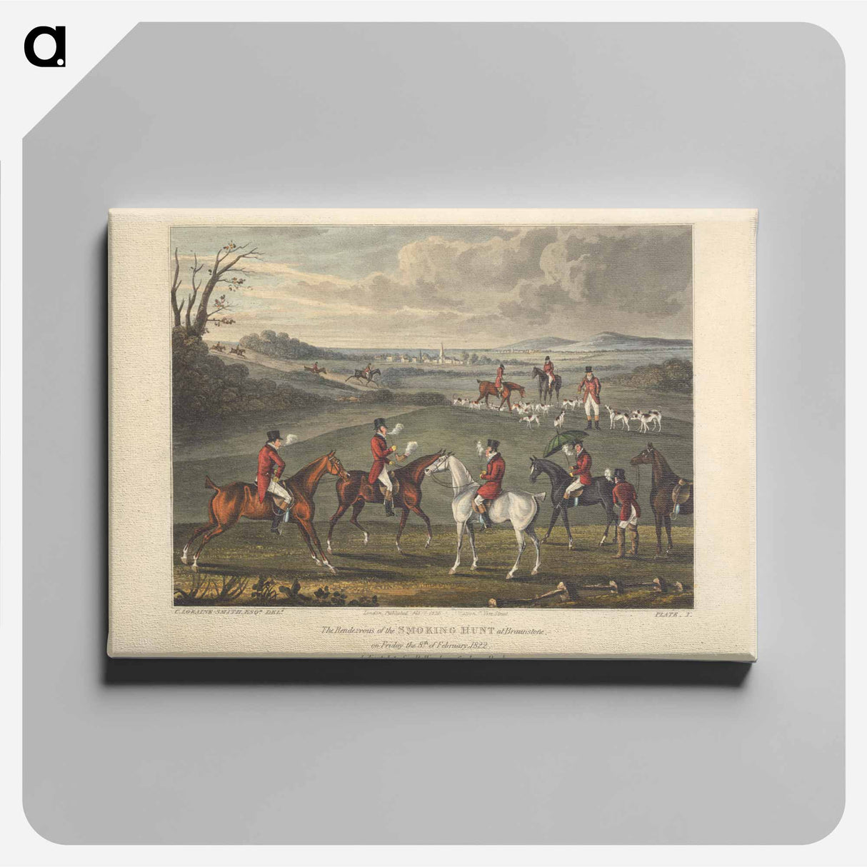 アートパネル-The Rendezvous of the Smoking Hunt
 - イェール大学アートギャラリー Canvas.