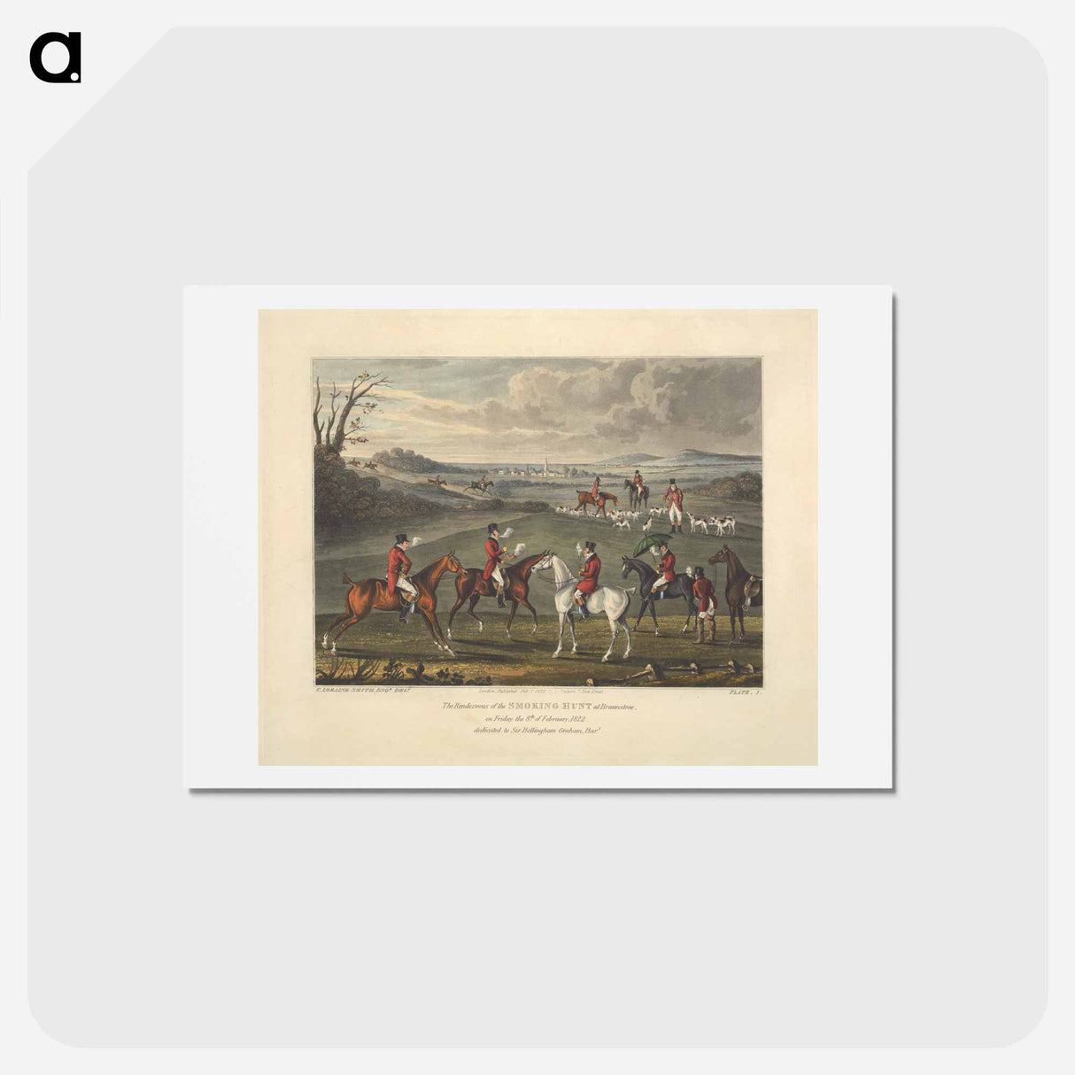 アートポストカード-The Rendezvous of the Smoking Hunt
 - イェール大学アートギャラリー Postcard.