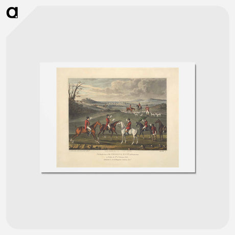 アートポストカード-The Rendezvous of the Smoking Hunt
 - イェール大学アートギャラリー Postcard.