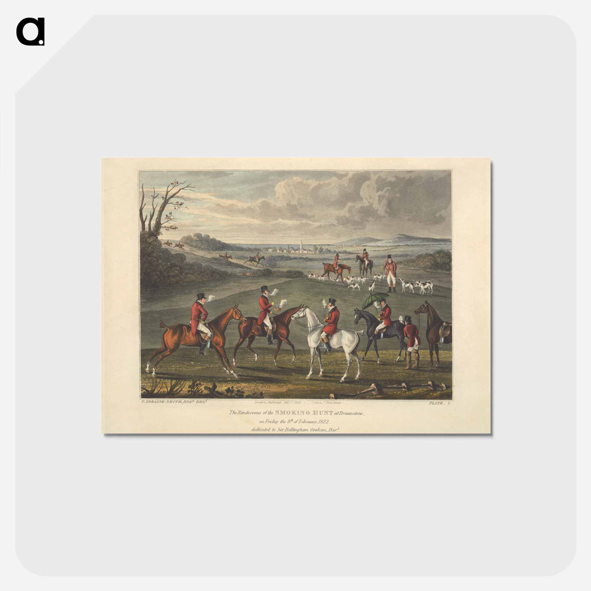 アートポストカード-The Rendezvous of the Smoking Hunt
 - イェール大学アートギャラリー Postcard.