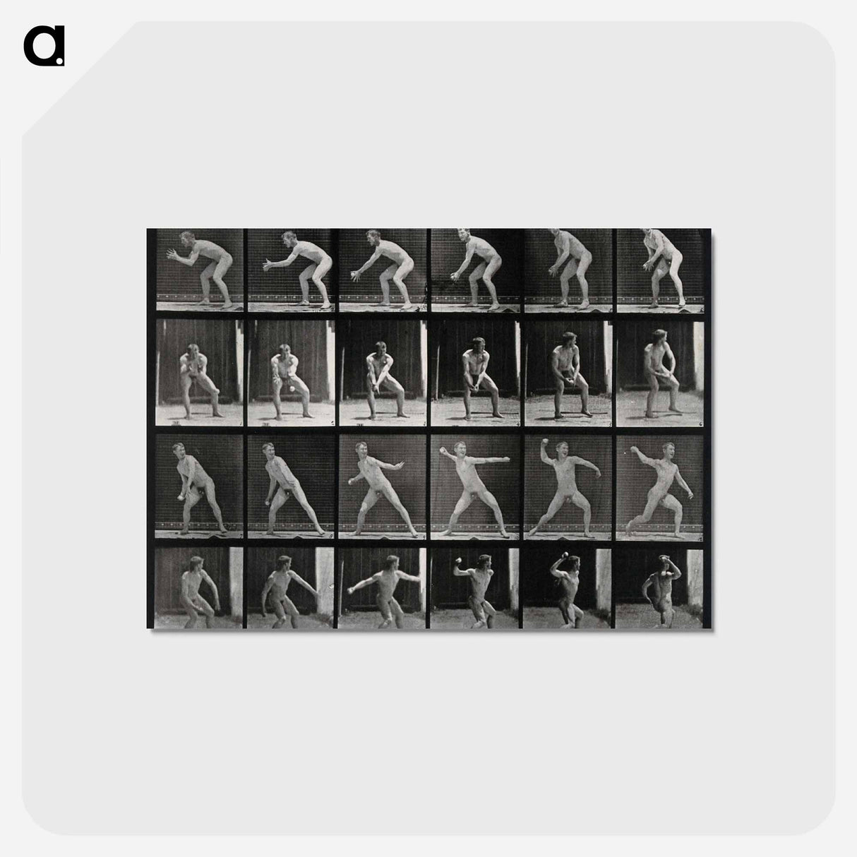 アートポストカード-Man Catching and Throwing
 - エドワード マイブリッジ Postcard.