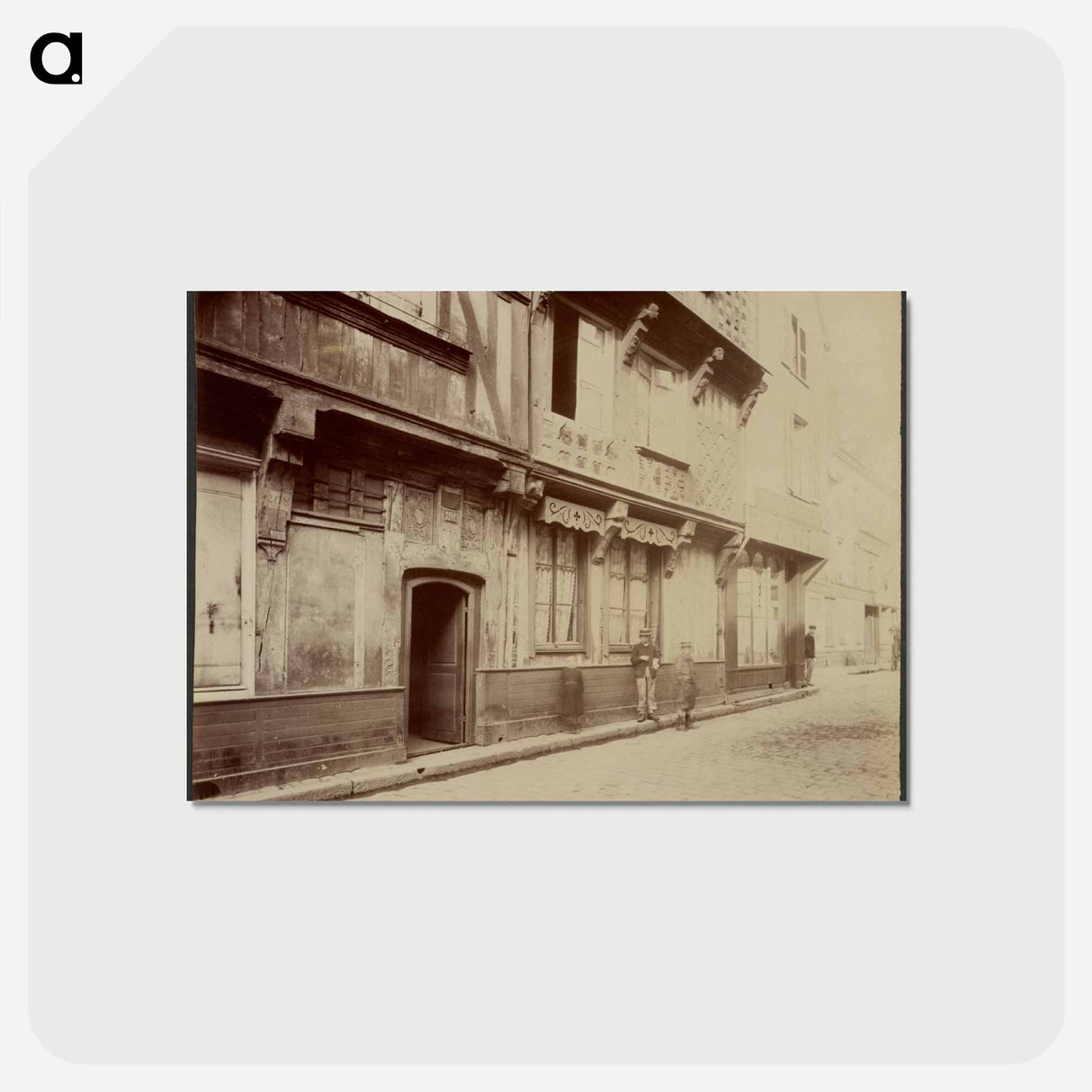 アートポストカード-Beauvais, Maison Rue de la Manufacture
 - ウジェーヌ アジェ Postcard.