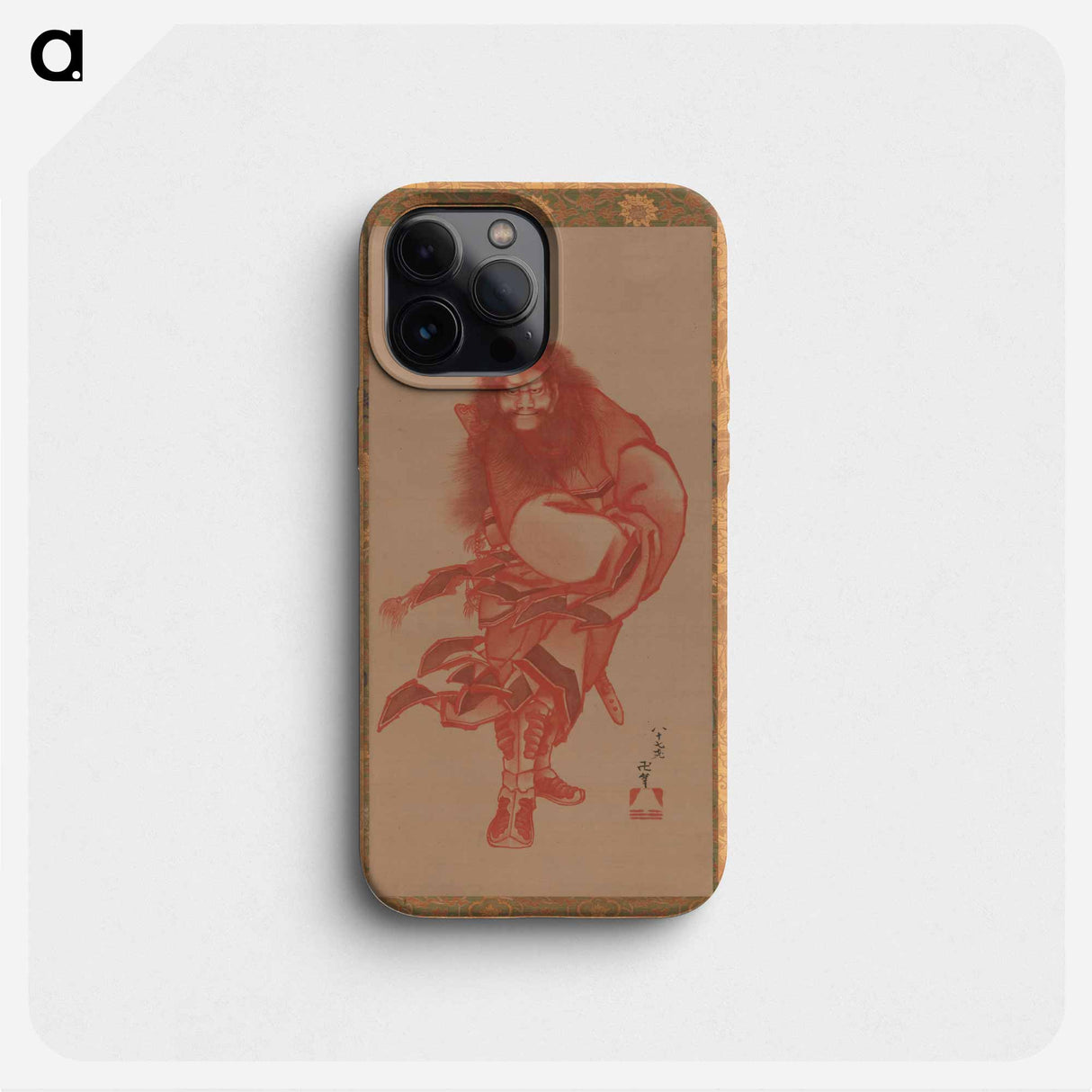 Red Shōki, the Demon Queller - Katsushika Hokusai Phone Case.