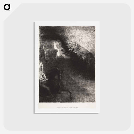 アートポストカード-Pilgrim of the Sublunary World - オディロン ルドン Postcard.