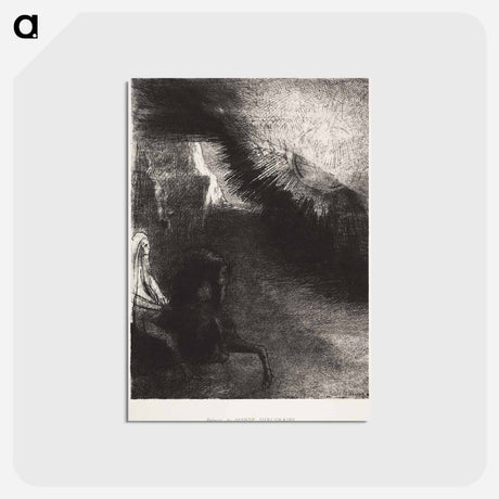 アートポストカード-Pilgrim of the Sublunary World - オディロン ルドン Postcard.