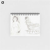 Study for a Female Bather and Woman Seated in a Chair; Woman in a Chair, Seen from the Back - ピエール オーギュスト ルノワール Memo.