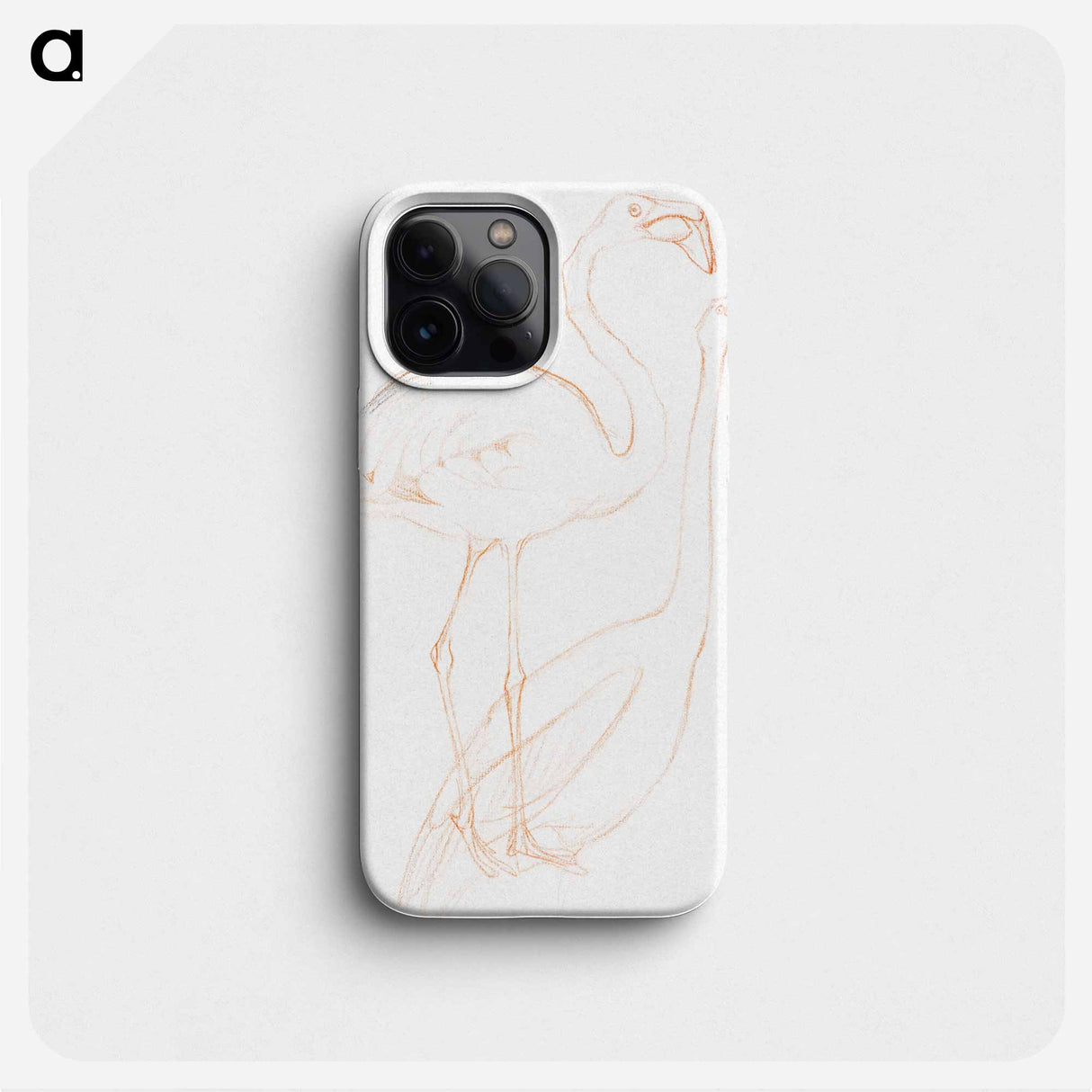 Twee studies van een flamingo - Theo van Hoytema Phone Case.