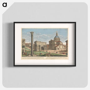 アートポスター-A View of St. Martin's Church, Also of the Arch of Septimius Severus, through which the Roman Generals marched in their Triumphs to the Capitol
 - イェール大学アートギャラリー Poster.