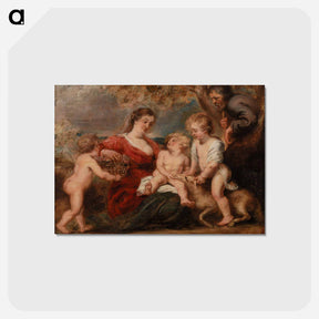 アートポストカード-The Holy Family with Saint John the Baptist and an Angel
 - バーンズ・コレクション Postcard.