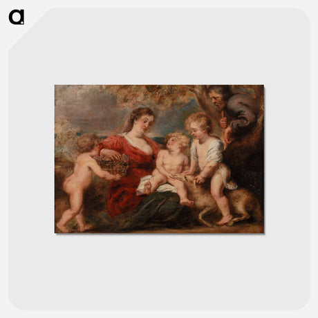 アートポストカード-The Holy Family with Saint John the Baptist and an Angel
 - バーンズ・コレクション Postcard.