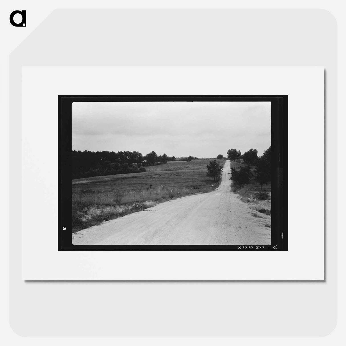 Farm landscape, Person County, North Carolina - Dorothea Lange Poster.