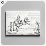 アートパネル-Taming a horse - ジャン ベルナール Canvas.