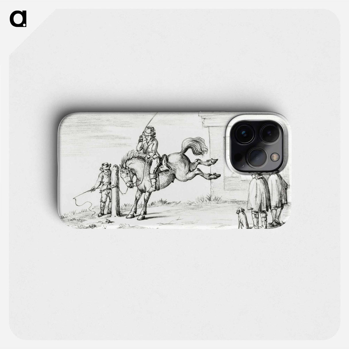 Taming a horse - ジャン ベルナール Phone Case.