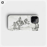 Taming a horse - ジャン ベルナール Phone Case.