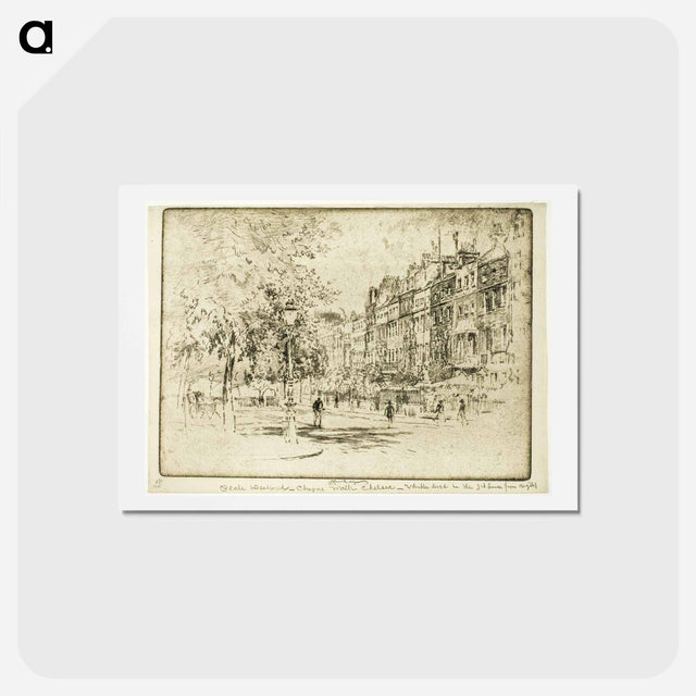 アートポストカード-Cheyne Walk, Chelsea
 - ジョセフ ペネル Postcard.