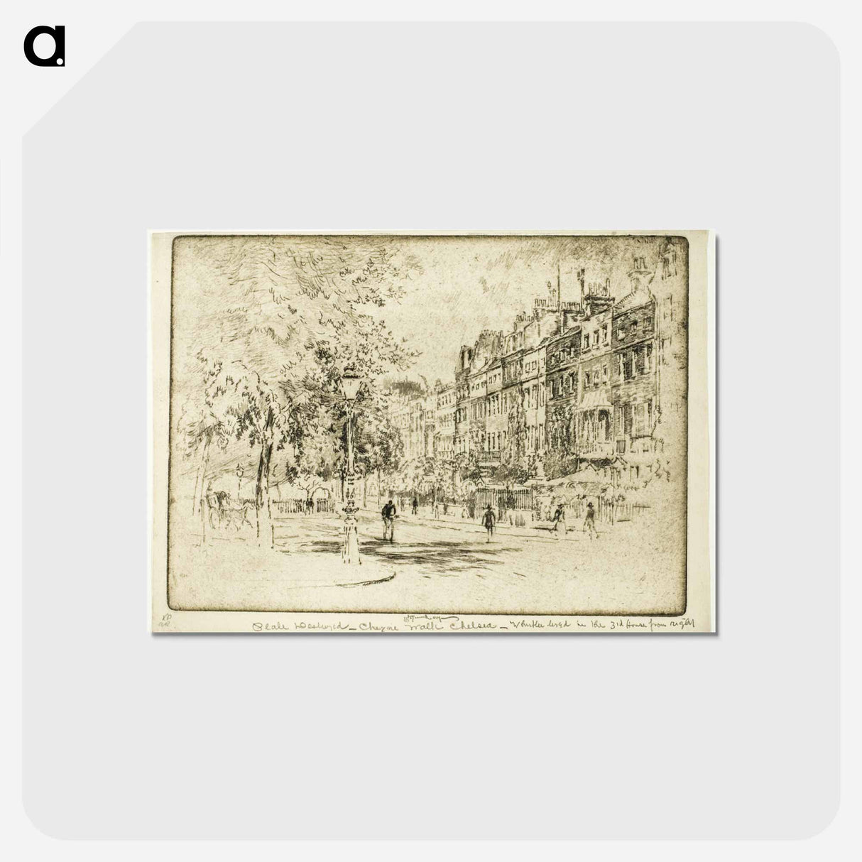 アートポストカード-Cheyne Walk, Chelsea
 - ジョセフ ペネル Postcard.