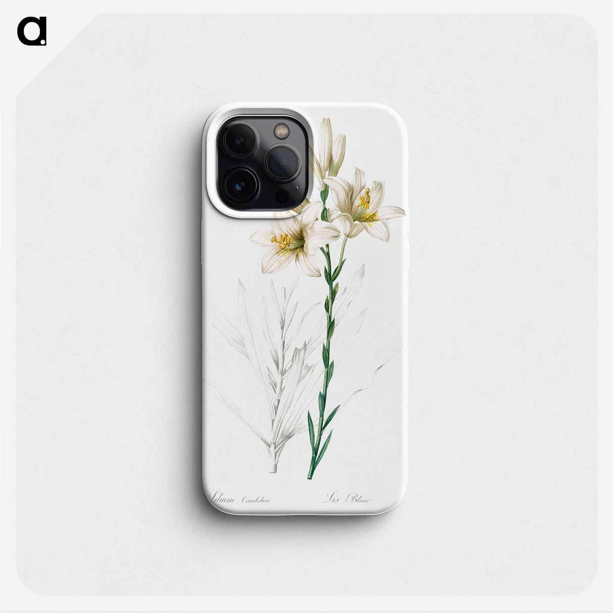 Madonna lily - Pierre Joseph Redouté Phone Case.