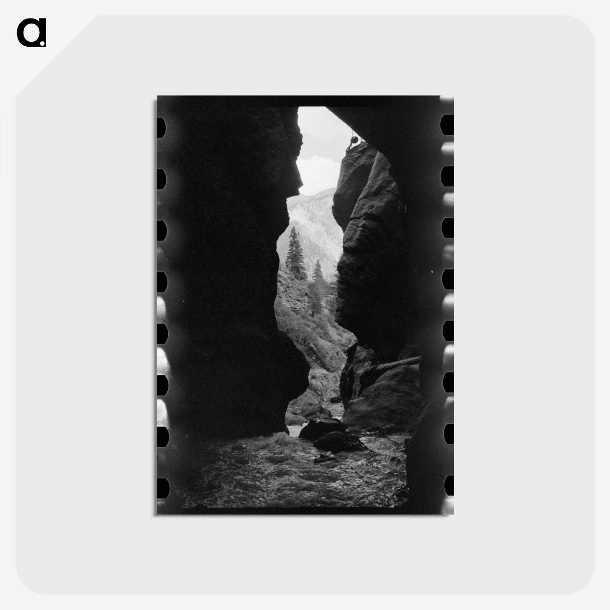 アートポストカード-Box Canyon near Ouray, Colorado
 - ラッセル リー Postcard.