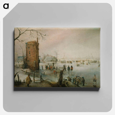 アートパネル-Skating Near a Town
 - セントルイス美術館 Canvas.