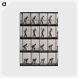 アートポストカード-Man with Pickaxe
 - エドワード マイブリッジ Postcard.