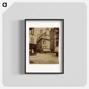 アートポスター-Maison Coin de Rue de l'Abbaye et Cardinale
 - ウジェーヌ アジェ Poster.