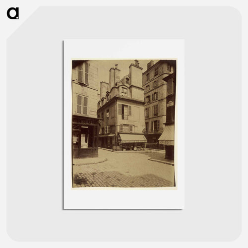 Maison Coin de Rue de l'Abbaye et Cardinale
 - ウジェーヌ アジェ Postcard.