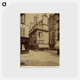 アートポストカード-Maison Coin de Rue de l'Abbaye et Cardinale
 - ウジェーヌ アジェ Postcard.