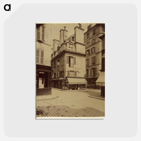 アートポストカード-Maison Coin de Rue de l'Abbaye et Cardinale
 - ウジェーヌ アジェ Postcard.