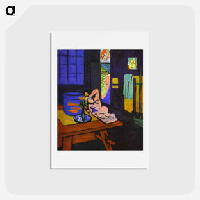 アートポストカード-Red Fish in Interior - アンリ マティス Postcard.