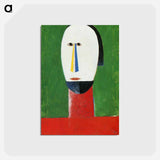 Head - カジミール マレーヴィチ Postcard.