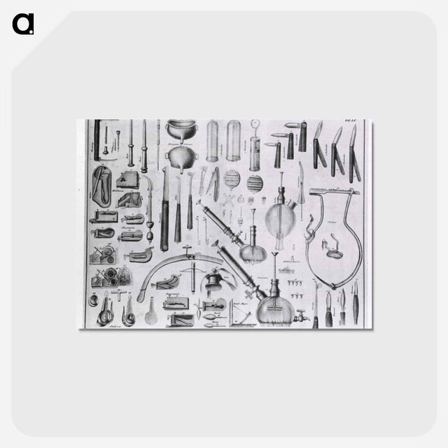 アートポストカード-Surgical Instruments for Bloodletting
 - 国立医学図書館 Postcard.
