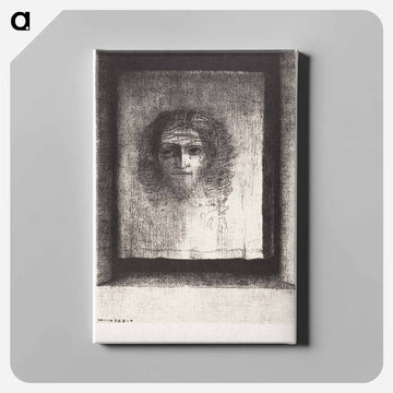 It Was a Veil, an Imprint - オディロン ルドン Canvas.