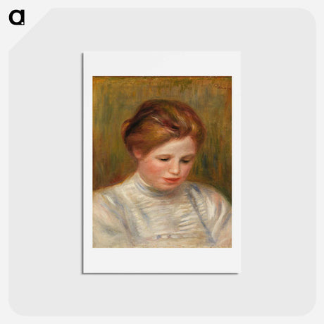 アートポストカード-Head (Tête) - ピエール オーギュスト ルノワール Postcard.