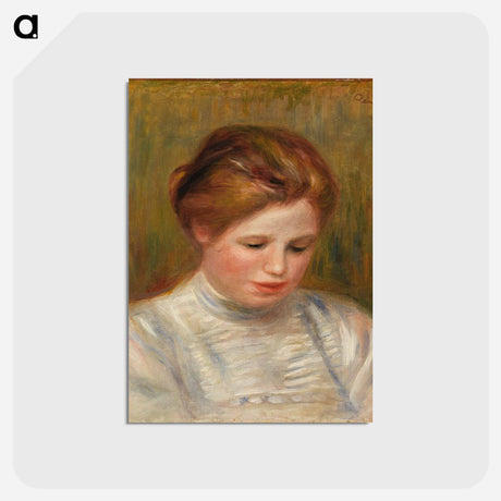 アートポストカード-Head (Tête) - ピエール オーギュスト ルノワール Postcard.