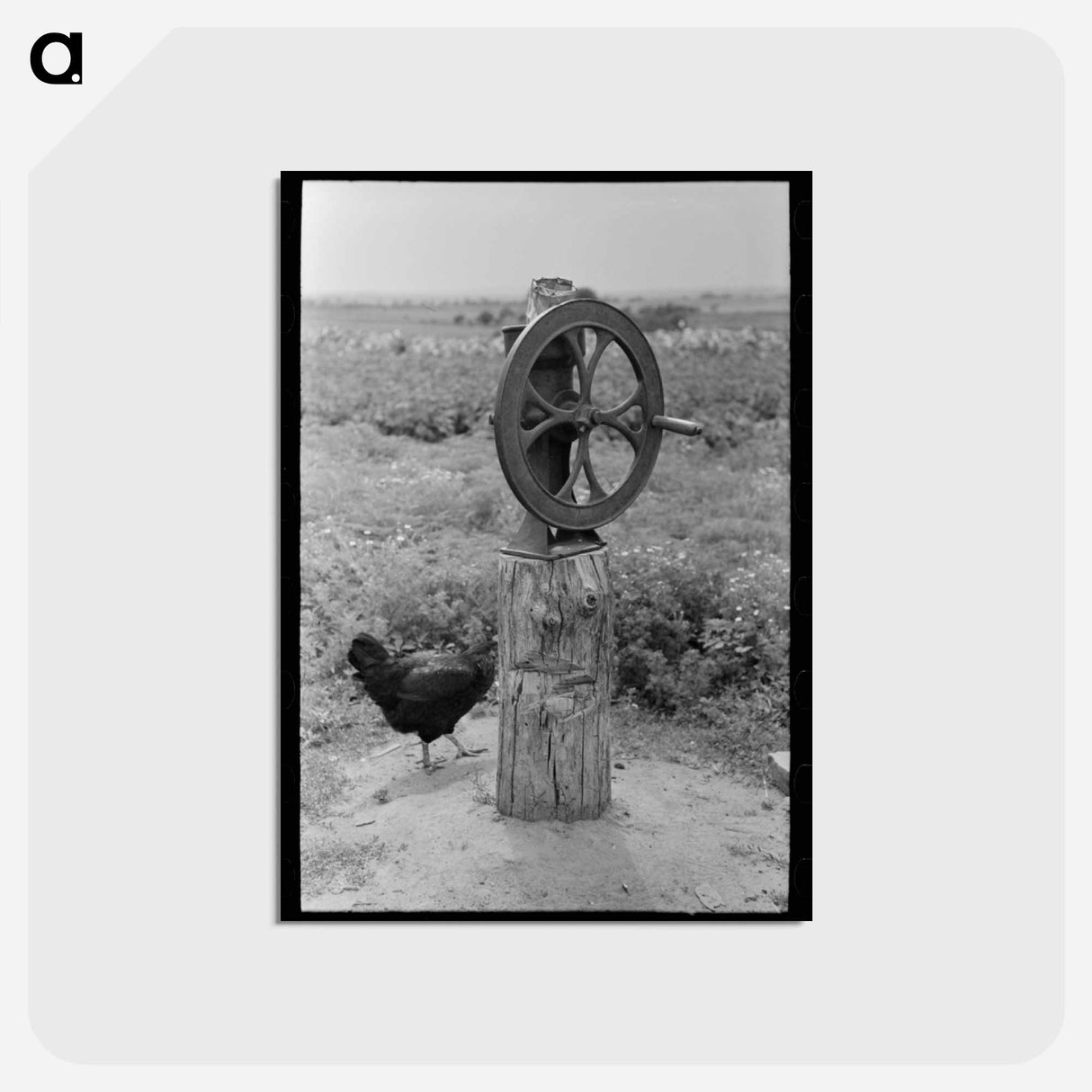 アートポストカード-Corn Grinder on Tenant's Farm
 - ラッセル リー Postcard.
