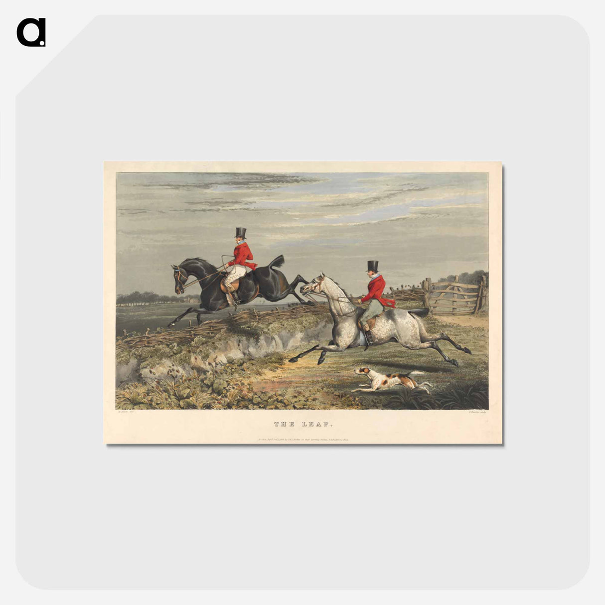 アートポストカード-Fox Hunting: The Leap
 - イェール大学アートギャラリー Postcard.