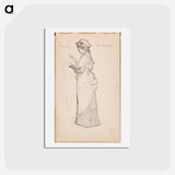 アートポストカード-(unknown) part of a sketchbook - アルバート エーデルフェルト Postcard.
