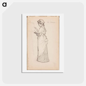 アートポストカード-(unknown) part of a sketchbook - アルバート エーデルフェルト Postcard.