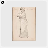 アートポストカード-(unknown) part of a sketchbook - アルバート エーデルフェルト Postcard.