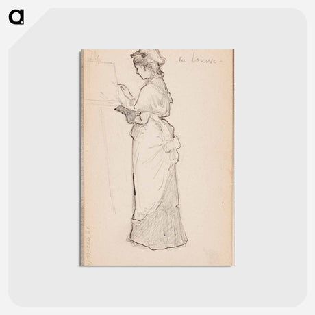 アートポストカード-(unknown) part of a sketchbook - アルバート エーデルフェルト Postcard.