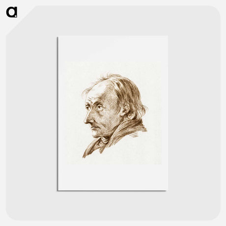 アートポストカード-Bust of man - ジャン ベルナール Postcard.