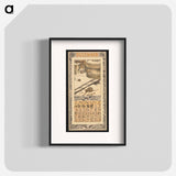 Kalenderblad voor december 1911 met muizen in een sneeuwlandschap - テオ ヴァン ホイテマ Poster.