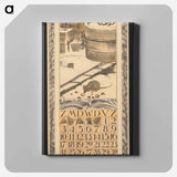 Kalenderblad voor december 1911 met muizen in een sneeuwlandschap - テオ ヴァン ホイテマ Canvas.