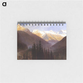 アートメモ帳-Sunrise at Glacier Station - アルバート ビアスタット Memo.