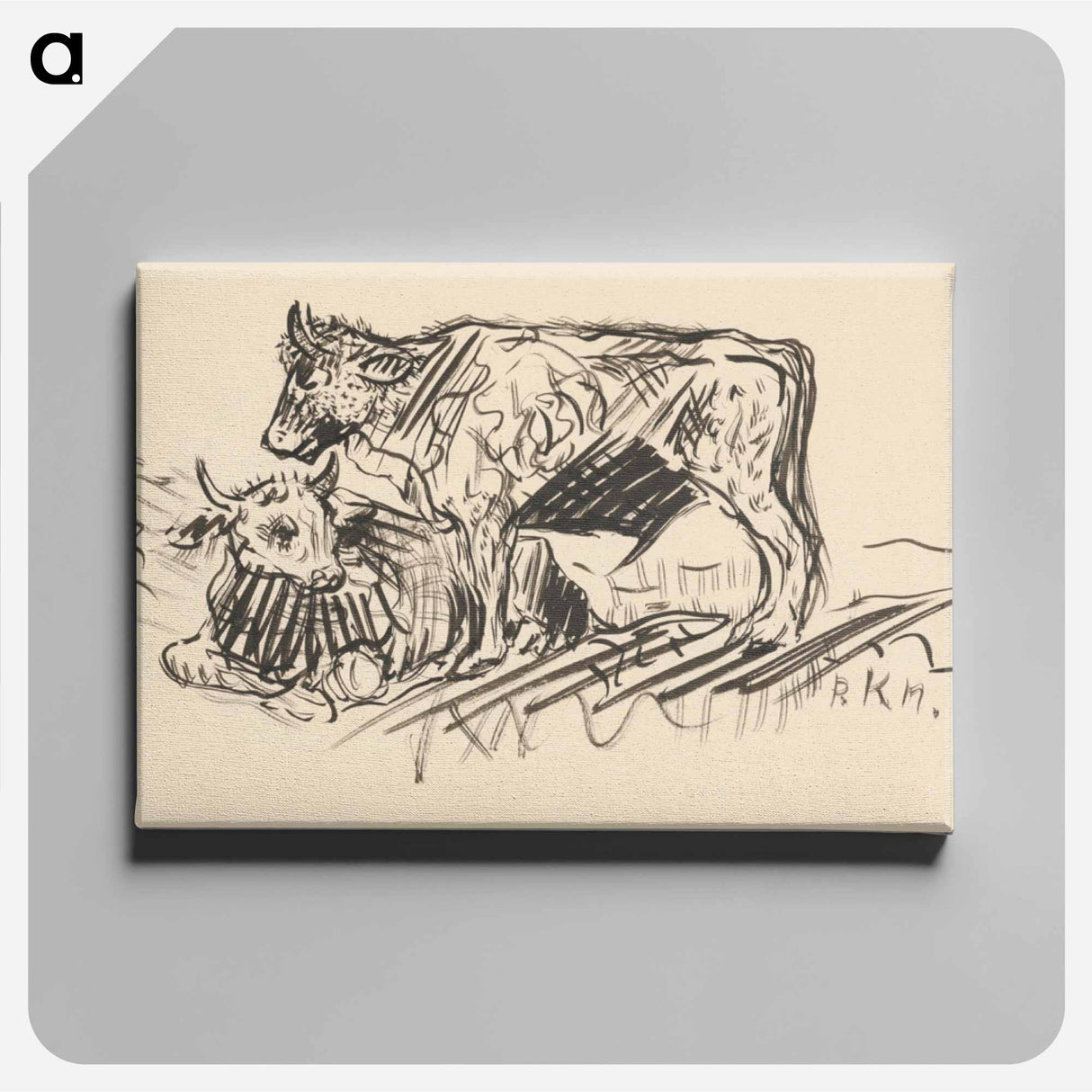 Sketchbook 19 cows - アーノルド ピーター ワイズ クビンチャン Canvas.