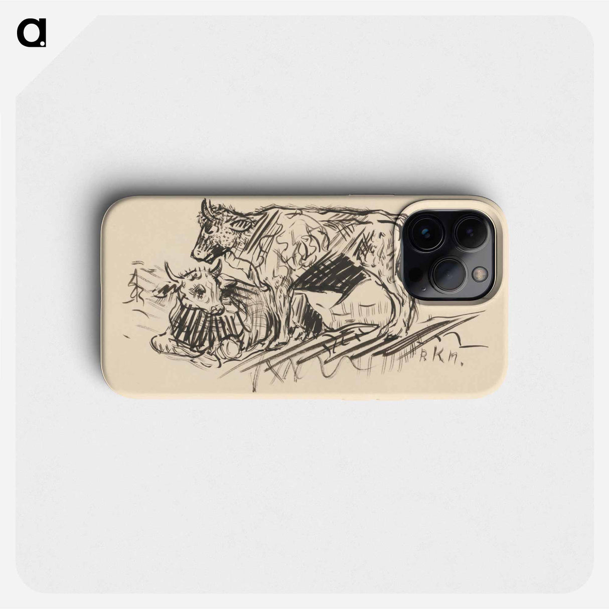 Sketchbook 19 cows - アーノルド ピーター ワイズ クビンチャン Phone Case.