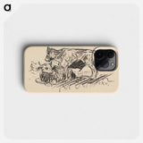 Sketchbook 19 cows - アーノルド ピーター ワイズ クビンチャン Phone Case.