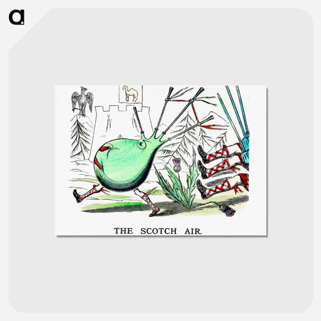 アートポストカード-The Scotch Air from Un-Natural History Not Taught In Bored Schools
 - 大英図書館 Postcard.